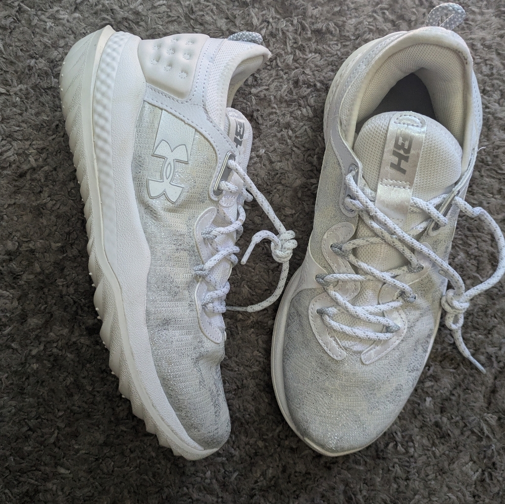 Under Armour Harper 8 Men 8.5 Turf baseball training shoes in white 032026 - Picture 5 of 8